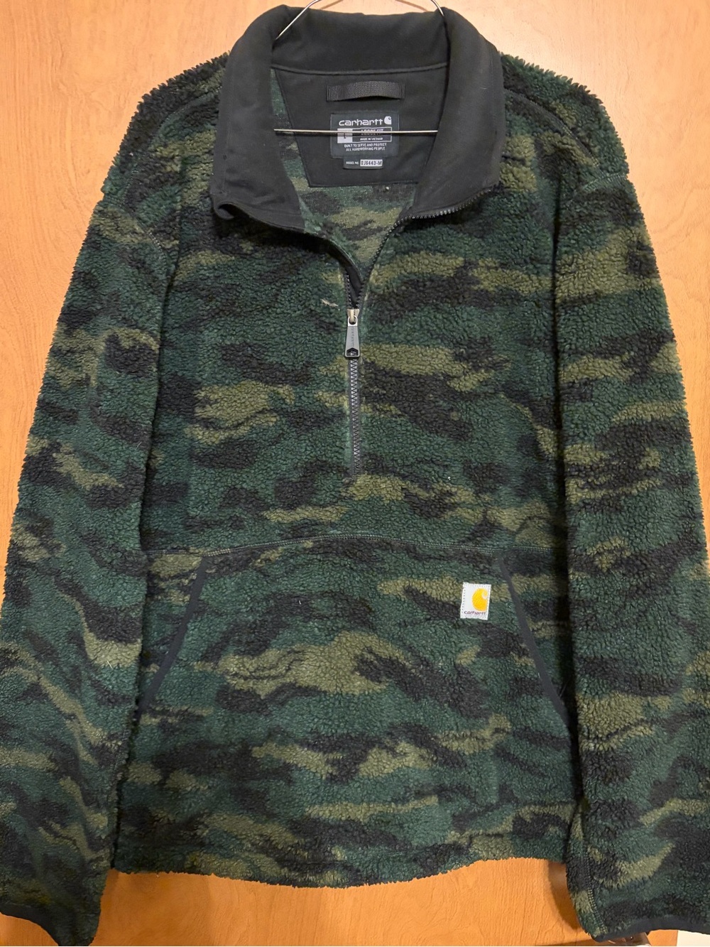 Carhartt Men's Loose Fit Camo Jacket - Green & Black